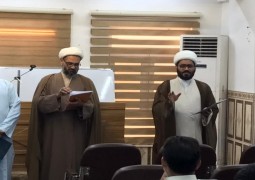 مركز الامام الصادق (عليه السلام) يقيم امتحانا في مسابقة الكتاب الحسينية 