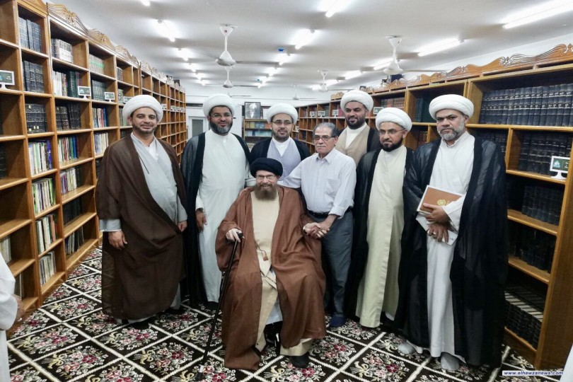  السيد الدكتور الحسيني الرفاعي يزور مركز الامام الصادق ومكتبة شيخ الخطباء 