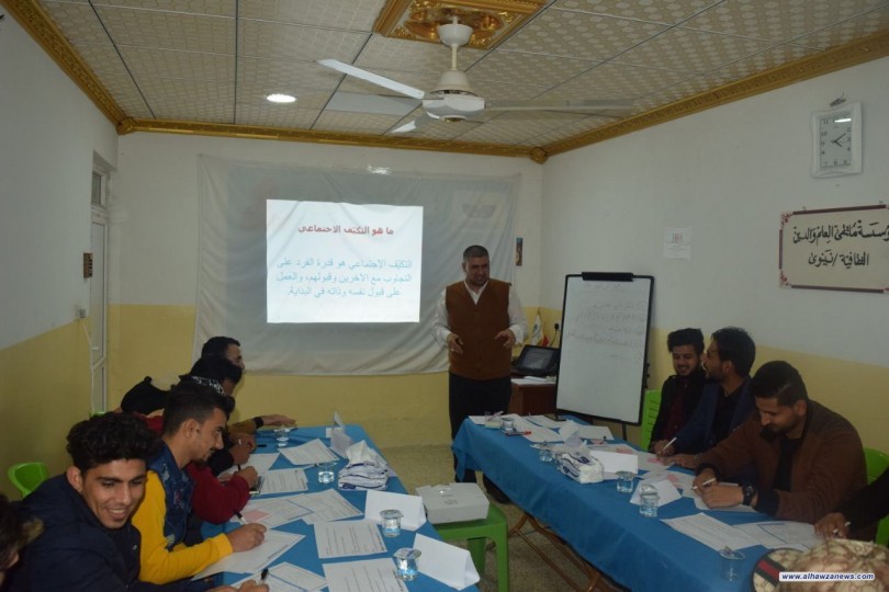ممثلية المرجع  اليعقوبي دام ظله في نينوى تنظم ورشة تدريبية لمجموعة من طلبة الاقسام الداخلية 