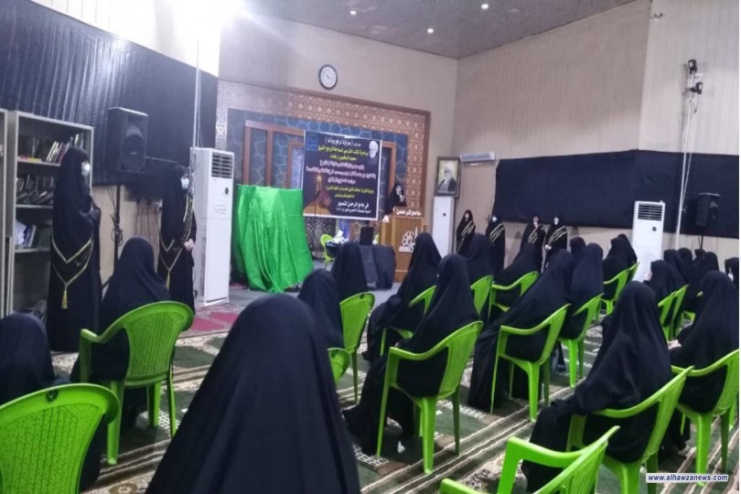 مجمع المبلغات الرساليات فرع الكاظمية ينظم برنامج ثقافي في جامع الرحمن بمنطقة المنصور .   