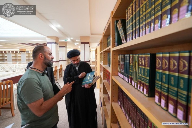 المكتبة الحيدرية تستقبل وفداً من دولة لبنان الشقيقة لبحث وثائق تتعلق بالقضية الفلسطينية