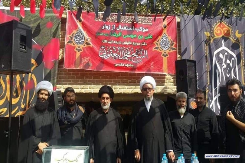 مكتب المرجع اليعقوبي في مشهد يقيم مواكب خدمية وثقافية لإستقبال زوار الإمام الرضا عليه السلام