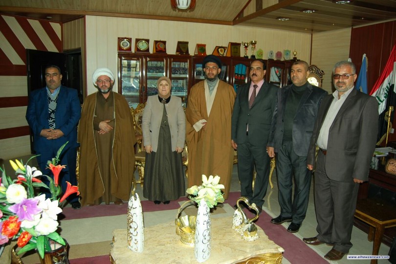  وفد من مكتب المرجع الديني الشيخ (محمد اليعقوبي) يزور كلية العلوم الاسلامية في محافظة ديالى