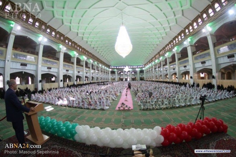  بالصور  بمشاركة 4000 تلميذة انطلقت أعمال "ملتقى حفظ القرآن الكريم" في مصلى مدينة تبريز شمال غرب  ايران"