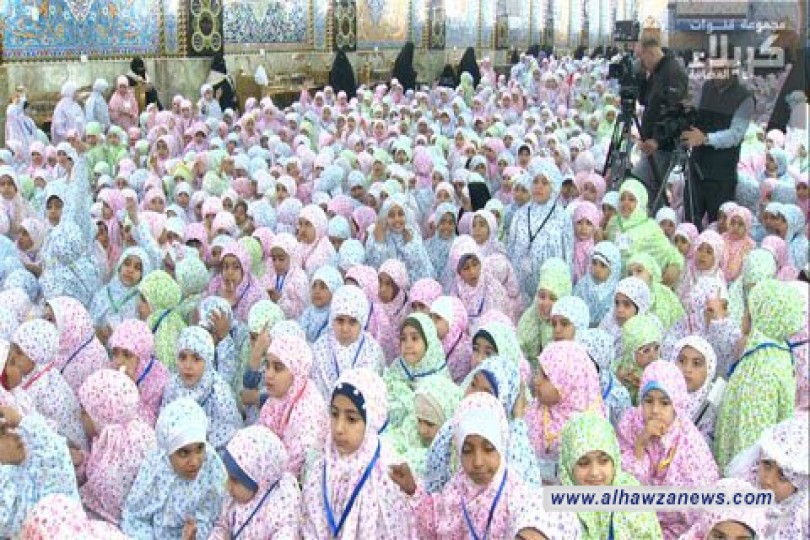 المخيم الحسيني الشريف يحتضن حفلا لتكريم أكثر من 1500 فتاة ممن بلغن سن التكليف الشرعي